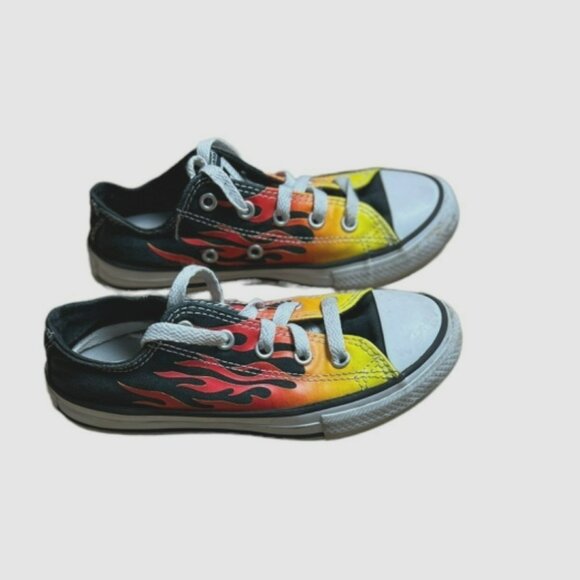 Converse All Star Youth Multicolor Fire Fashion Sneakers Multicolor Fire Size 13 - Picture 1 of 8